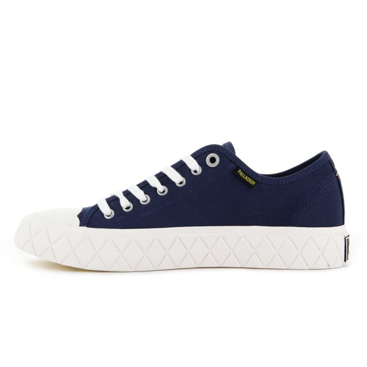 Palladium Palla Ace Canvas Low Tops Men's Sneakers Navy | UK H209-OLZ